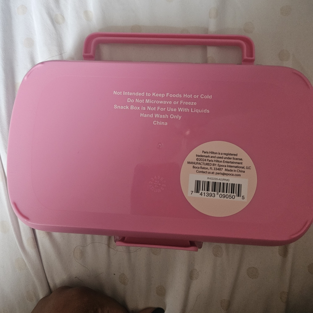 Paris Hilton Pink Glitter Snack Box - Picture 3 of 3